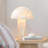 Nautical Capiz Shell Mushroom Table Lamp - Seaside Ocean Beach Dock Decor Light