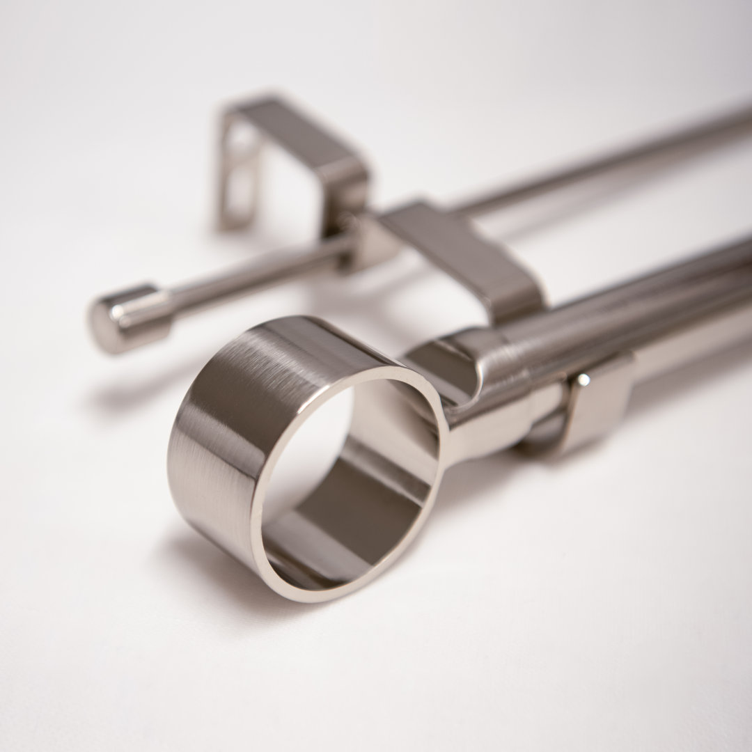 Shantice Adjustable Double Curtain Rod Everly Quinn 