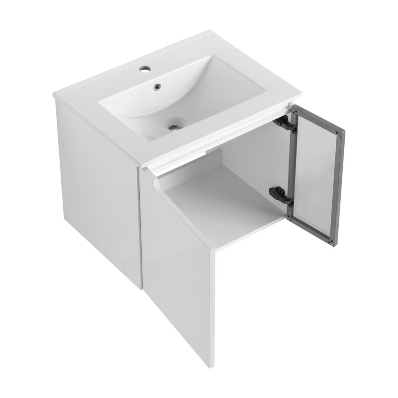 Meuble-lavabo mural, 24"