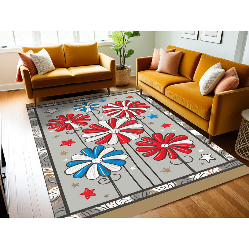 Tapis de fête des Fêtes Ginza Six, Rectangulaire 7 pi x 10 pi
