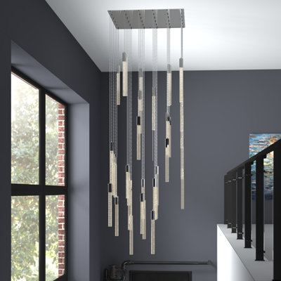 Luminaire suspendu rectangulaire à 36 lumières Aliha