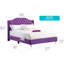 Lit tapissier transitionnel mauve-131514416