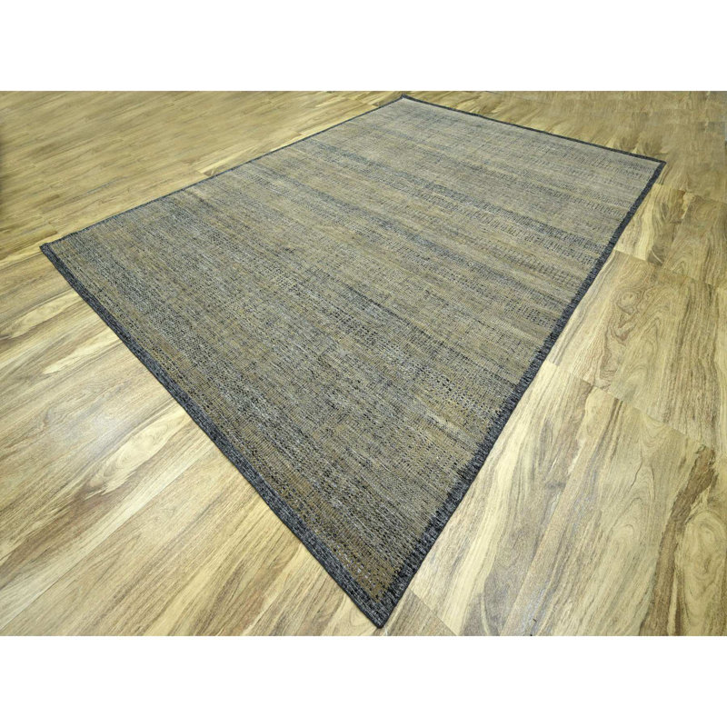 Tapis oriental en laine noué à la main brun et noir 10 pi x 14 pi 4278996E228647C5A5A03C79878BF007