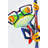 Funny Frog With Glasses Print On Canvas
