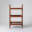 Banc de rangement en chêne couleur noyer, meuble de rangement à 3 niveaux en bois de hêtre pour l'entrée, la salle de bain, le salon et plus encore
