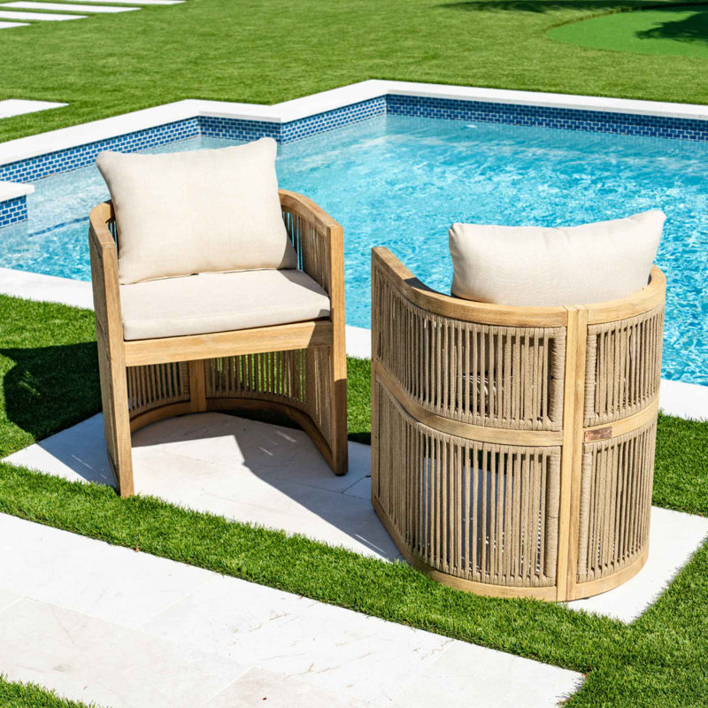 Fauteuils Panama Jack Cabo Barrel, Lin argenté