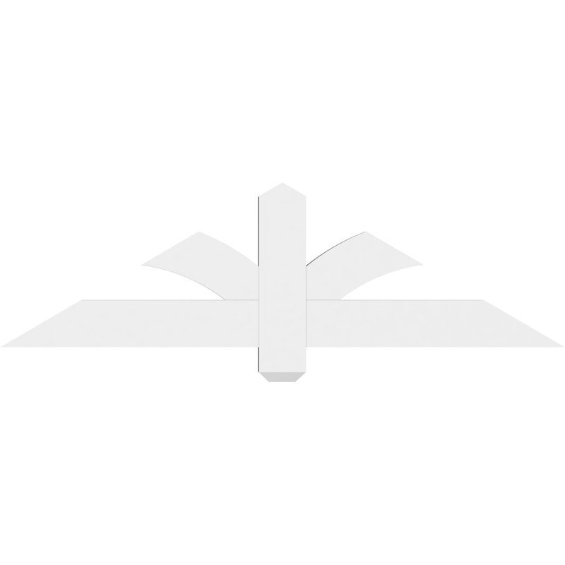Support pour pignon en PVC Redmond, H 14 po x l 48 po (pas: 7/12), P 2 po x F 4 po