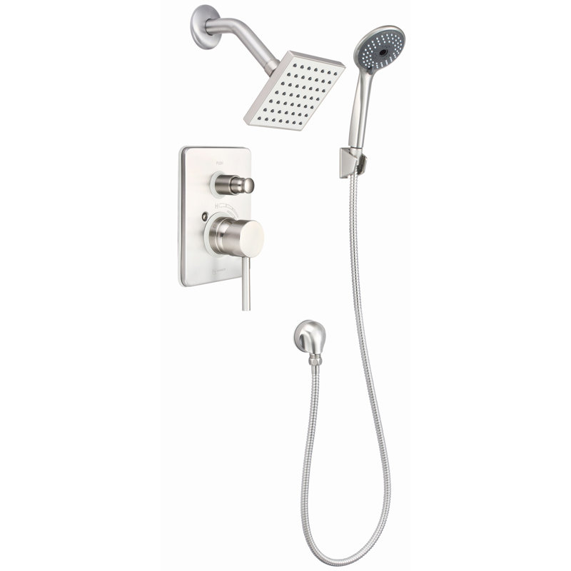 Robinet de douche Castille, Nickel brossé