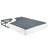 Textured Fabric Queen Mattress Base - Black Metal Construction 12 Slat Support 700Lbs Capacity Easy Up 8.5" Height With Frame & Inch-766352407