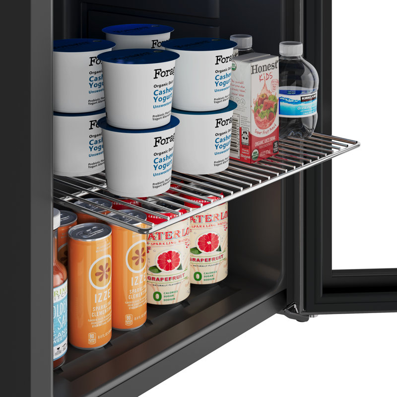 EdgeStar 17.19'' W Freestanding 52 Cans (12 oz.) 1.6 Cubic Feet Beverage Cooler with Reversible Glass Door