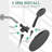 Dual Shower Head With Handheld Combo,8.6 Inch Rainfall Showerhead,6 Settings Hand Held Shower Heads With Hose (Matte Black)