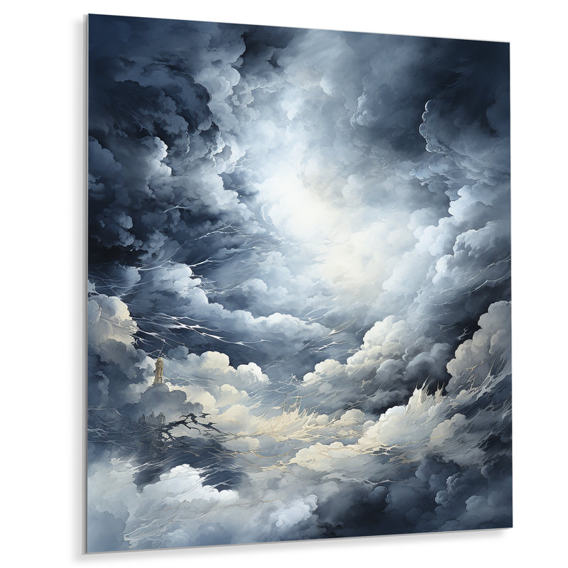 " Cloud Storm Fury ", 32" H x 24" W x 1" D