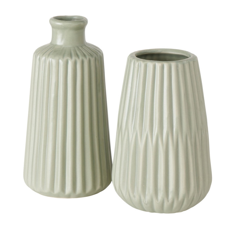 Ensemble de 2 vases de table en porcelaine 7 "2 pièces Cambriah
