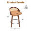 Tabourets de bar Mid-Century modernes, ensemble de 2-1251440842