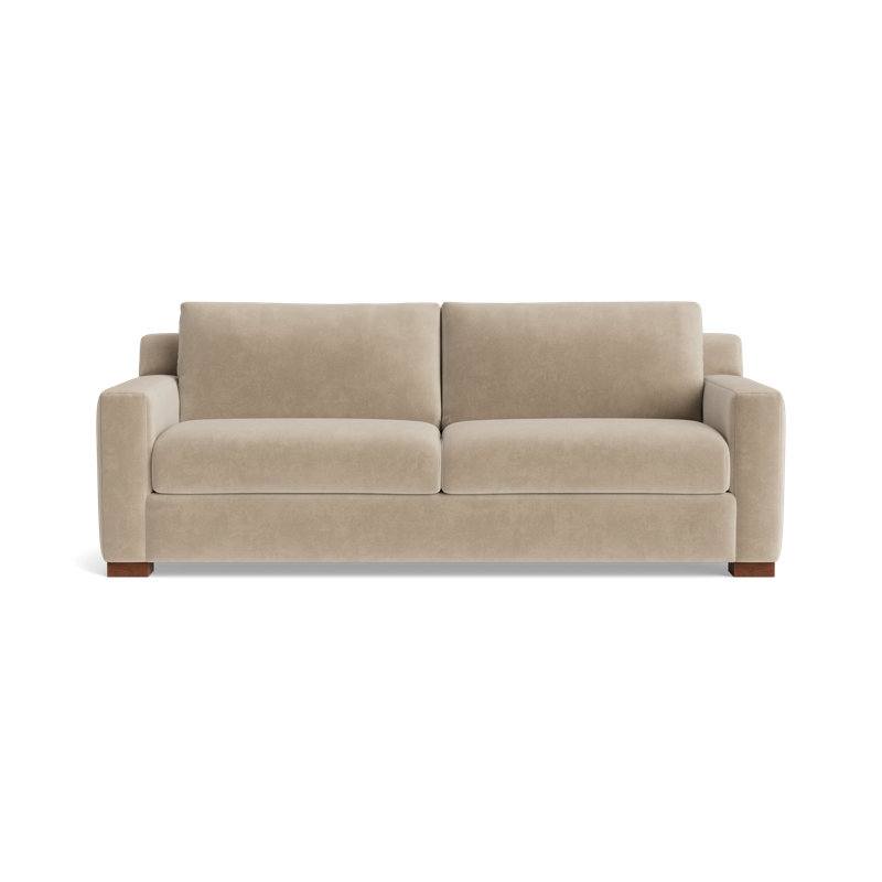 Catalina Sofa (85") , Velvet - Beige