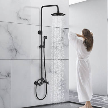 Exposed Showers Exposed Thermostatic Shower System with Handshower (Rough &  Trim)
