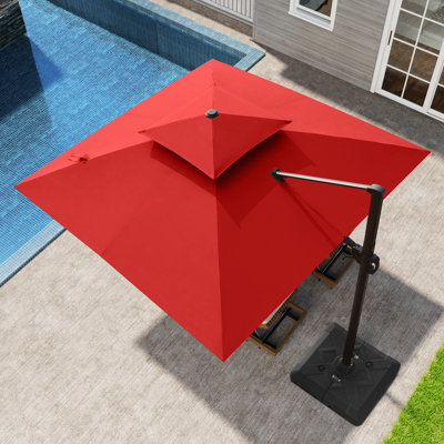 Parasol de 116,14 po Wampler avec contrepoids inclus