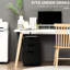 Unité de rangement mobile à 3 tiroirs, grain de bois noir, idéale pour l'organisation de bureau sous une armoire de bureau avec tiroirs pour améliorer vos compétences