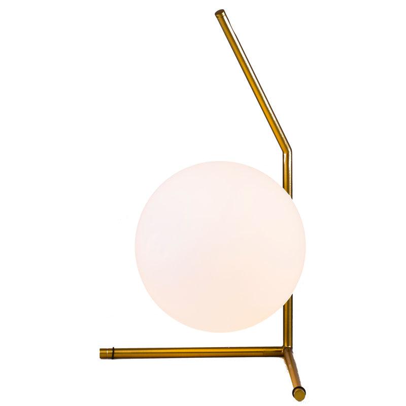 Kingsdown Modern 1 Light Brass Table Lamp, Brass Iron
