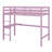 High Loft Bed, Wood Loft Bed With Safety Guardrail, Built-In Desk, Ladder-636454862