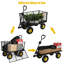 Chariots de jardin à benne basculante 700 lb avec côtés amovibles