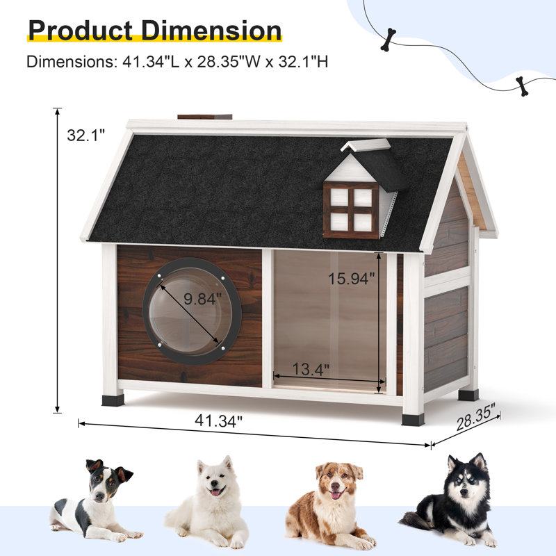 Niche pour chien, Brun