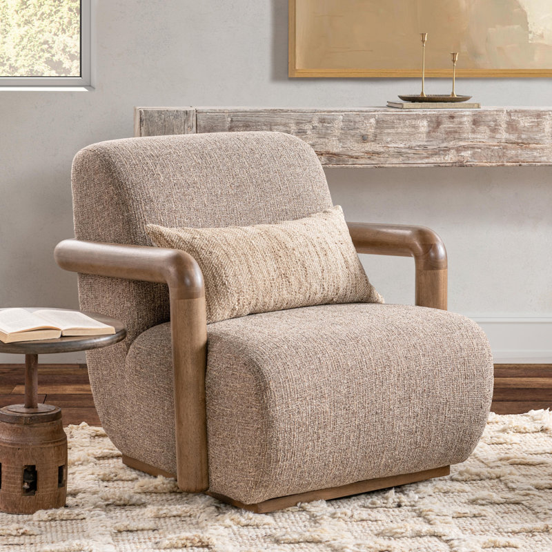 Welson Upholstered Swivel Accent Chair
