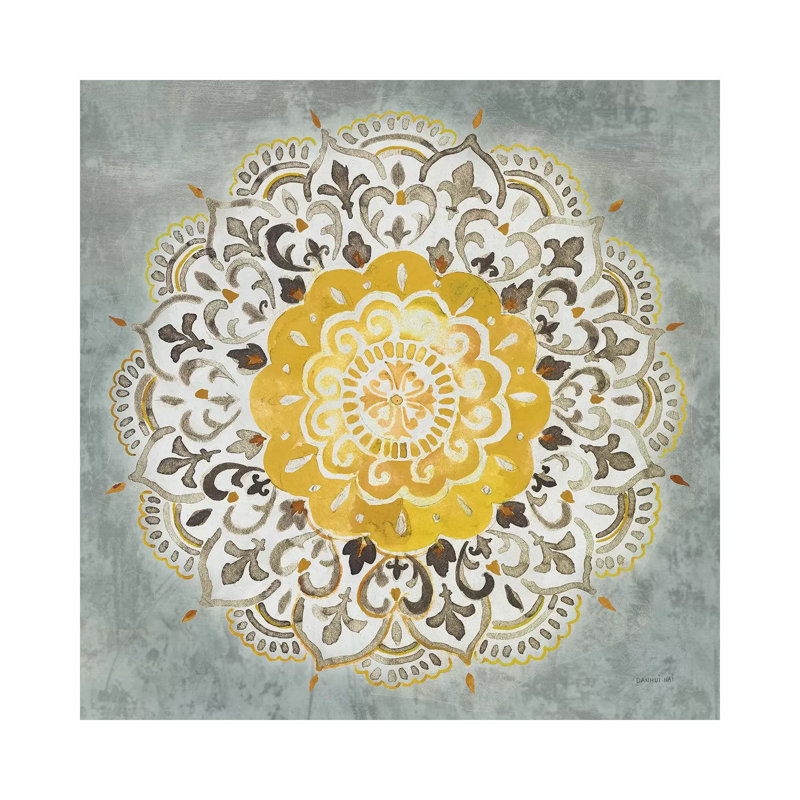 « Mandala Delight IV » par Danhui nai, reproduction d’art, Toile tendue, H 26 po x l 26 po x P 1,5 po, Pas de tapis