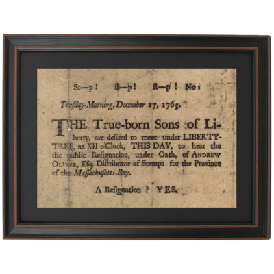 Sons Of Liberty Broadside 1765