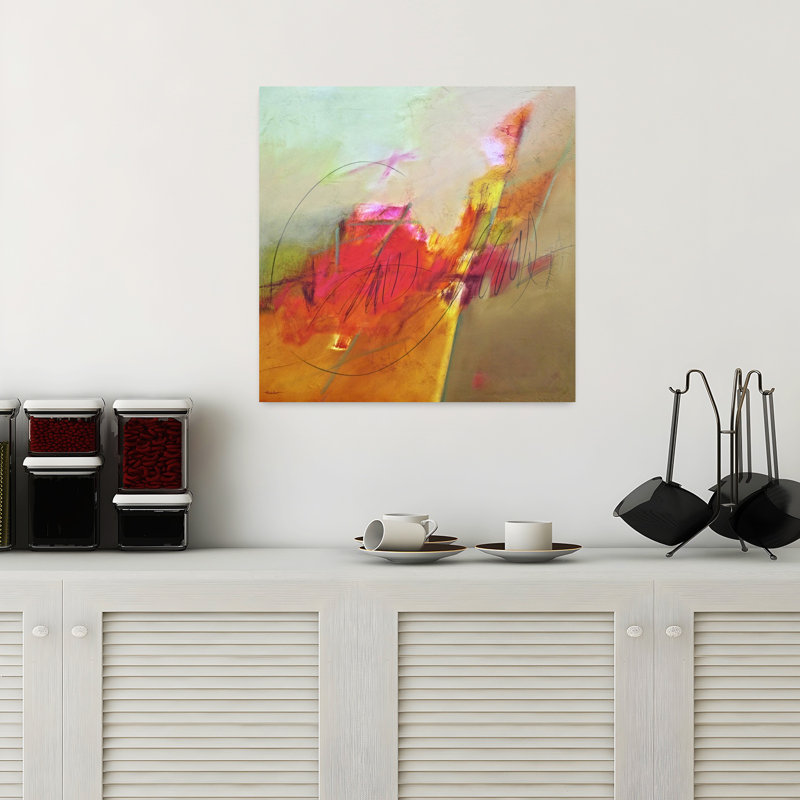 Deuxième chance I, art contemporain abstrait, H 18 po x l 18 po