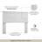 Full/Queen Headboard, X Design, Farmhouse Style, Pure White Oak-1351231124
