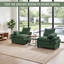 Canapé Ross 83 po Cloud, causeuse double en velours côtelé, causeuse 2 places 800 LBS pour salon, chambre, bureau, petit espace-104239827