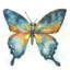 Vibrant Butterfly I Print by Beverly Fuller-26928280-26928281