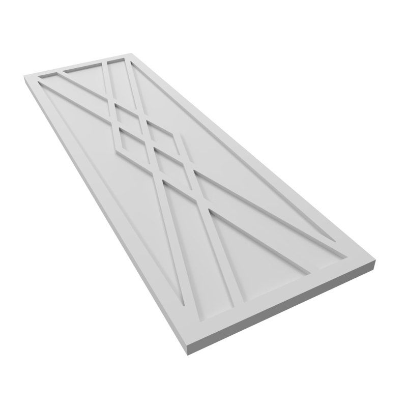 Volets de style moderne EnduraCore Composite Florence, L 12 po, H 33 po, Blanc