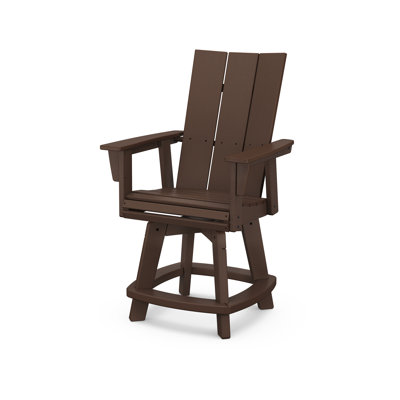 Chaise de comptoir pivotante Modern Curveback Adirondack