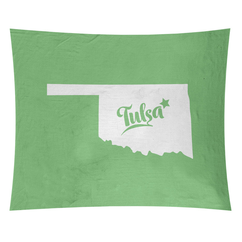 Tapisserie Tulsa Oklahoma, H 68 po x l 80 po, Vert