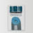 'Blue Target' Framed Acrylic Painting Print on Canvas-24626546