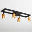 Shura Light Square Ceiling Light With Rotatable Heads, Integrated LED Bulbs, Flush Mount, 3000K, 1820 Lmn-113674673-113674676