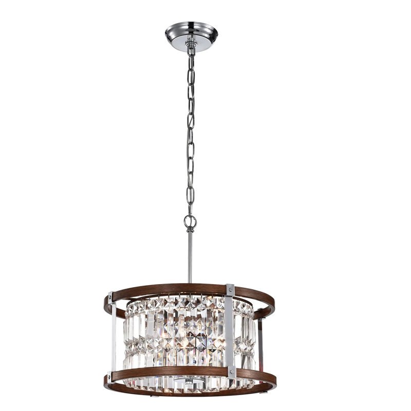 Luminaire suspendu tambour 3 lumières Mathewson