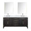 Ensemble de miroirs de salle de bain double 72 po x P 22 po Laurel-82319115-82319118