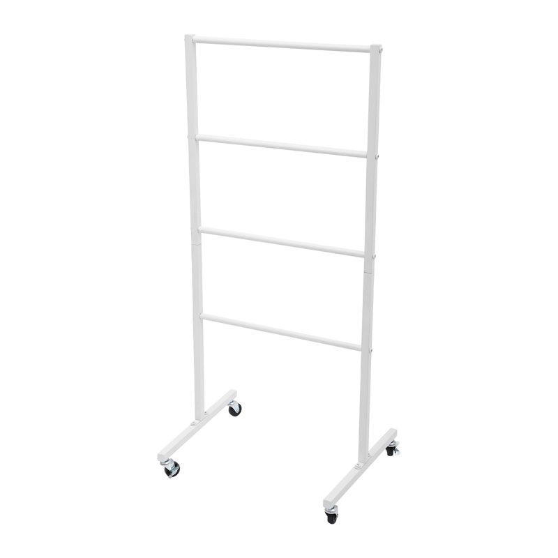 Support de rangement pour vêtements en métal, Blanc