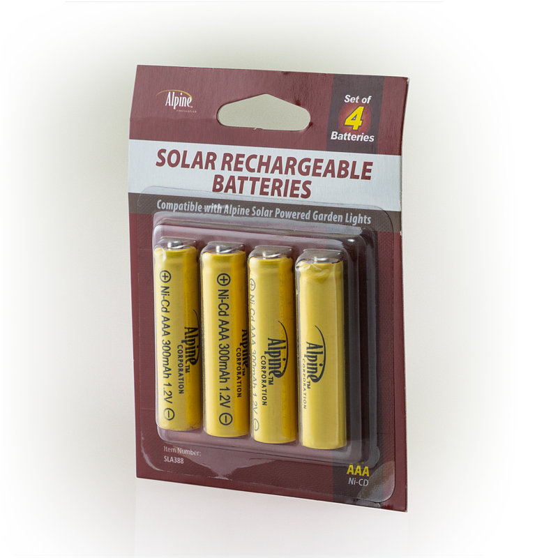 Remplacement des piles solaires NI-CD 300MAH AAA
