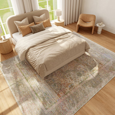 Nourison Vintage Harmony 9'10" x 13'1" Sage Multicolor Bohemian Indoor Rug