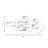 Baeden Modern Geometric Metal Wall Mirror with Overlapping Rectangular Frames - Stylish Decorative Accent Featuring Glass, Wood, and MDF Design-1029441867-997715211