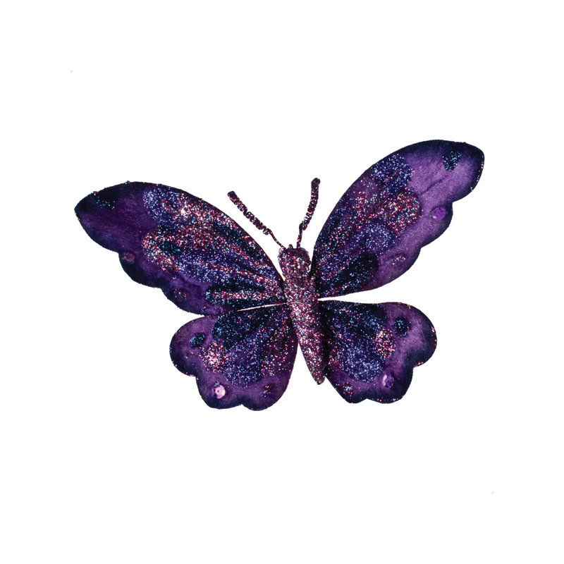18cm Textile Animals Ornament Accessory, Purple