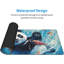 Mignon tapis de bureau à tapis antidérapant en caoutchouc pour tapis de jeu pour ordinateur portable 15,75 po x 31,5 po Panda