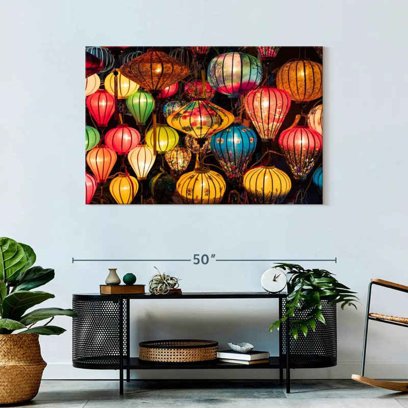 Kerner Glowing Chinese Lanterns, 30" H x 45" W