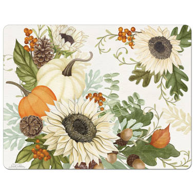 Sunflower Measurement Conversion Glass Cutting Board