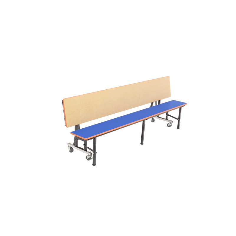 AmTab Manufacturing Corporation Rectangle Bench Cafeteria Table, 29" H x 96" W