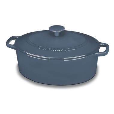 Tramontina Gourmet Covered Round Cast Iron Dutch Oven - Dark Blue, 5.5 qt -  Kroger